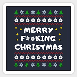 Merry F**king Christmas Sticker